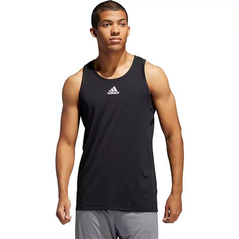 adidas originals tank top herren weiß|adidas men's heathered tank top.